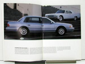 1993 Lincoln Continental Sales Brochure & Specifications Oversized