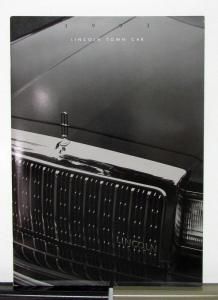 1993 Lincoln Town Car Executive Signature Cartier Sales Brochure Oversized