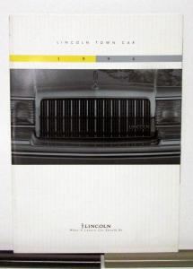 1994 Lincoln Town Car Sales Brochure & Specifications Oversized