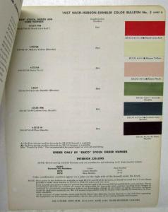 1957 Hudson Nash Rambler Color Paint Chips by DuPont