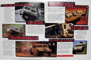 1992 Hummer Meet an American Legend Color Sales Brochure