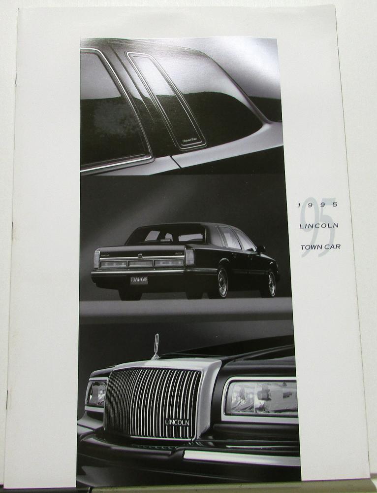1995 Lincoln Town Car Sales Brochure & Specifications Oversized