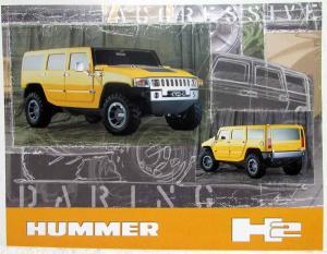 2002 Hummer H2 A New Chapter Sales Data Sheet
