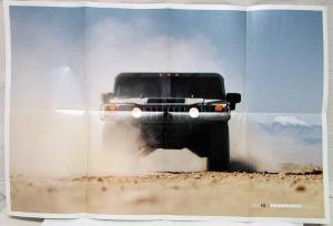 2002 Hummer H1 Sales Brochure Folder Poster