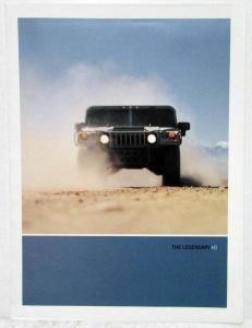 2003 Hummer H1 Sales Brochure Folder Poster
