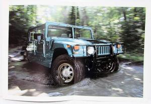 2003 Hummer H1 Sales Brochure Folder Poster