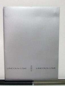 2000 Lincoln LS6 & LS8 Press Kit Portfolio Original