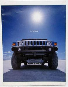 2003 Hummer The New H2 Sales Brochure Folder Poster