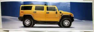 2003 Hummer The New H2 Sales Brochure Folder Poster