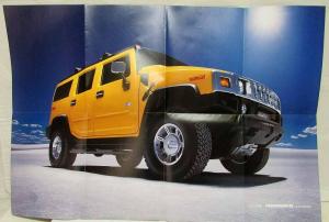 2003 Hummer The New H2 Sales Brochure Folder Poster