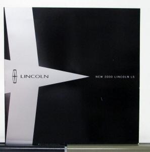 2000 Lincoln LS Prestige Portfolio Sales Brochure Paint Chips Specs Original XL