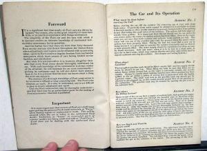 1926 Ford Cars & Trucks Owners Operators Guide Manual Original