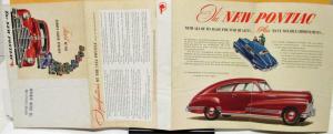 1946 Pontiac Six Eight 6 8 Coupe Color Sales Folder Mailer Original