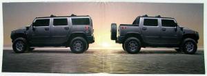 2005 Hummer Full Line H1 H2 H3 Sales Folder Poster