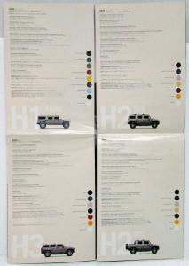 2005 Hummer Full Line H1 H2 H3 Sales Folder Poster