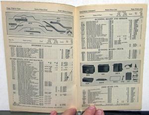 1928 Ford Model T Price List of Parts Orig Effect  Aug 5 1928 For 1909 To 1927