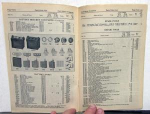 1928 Ford Model T Price List of Parts Orig Effect  Aug 5 1928 For 1909 To 1927