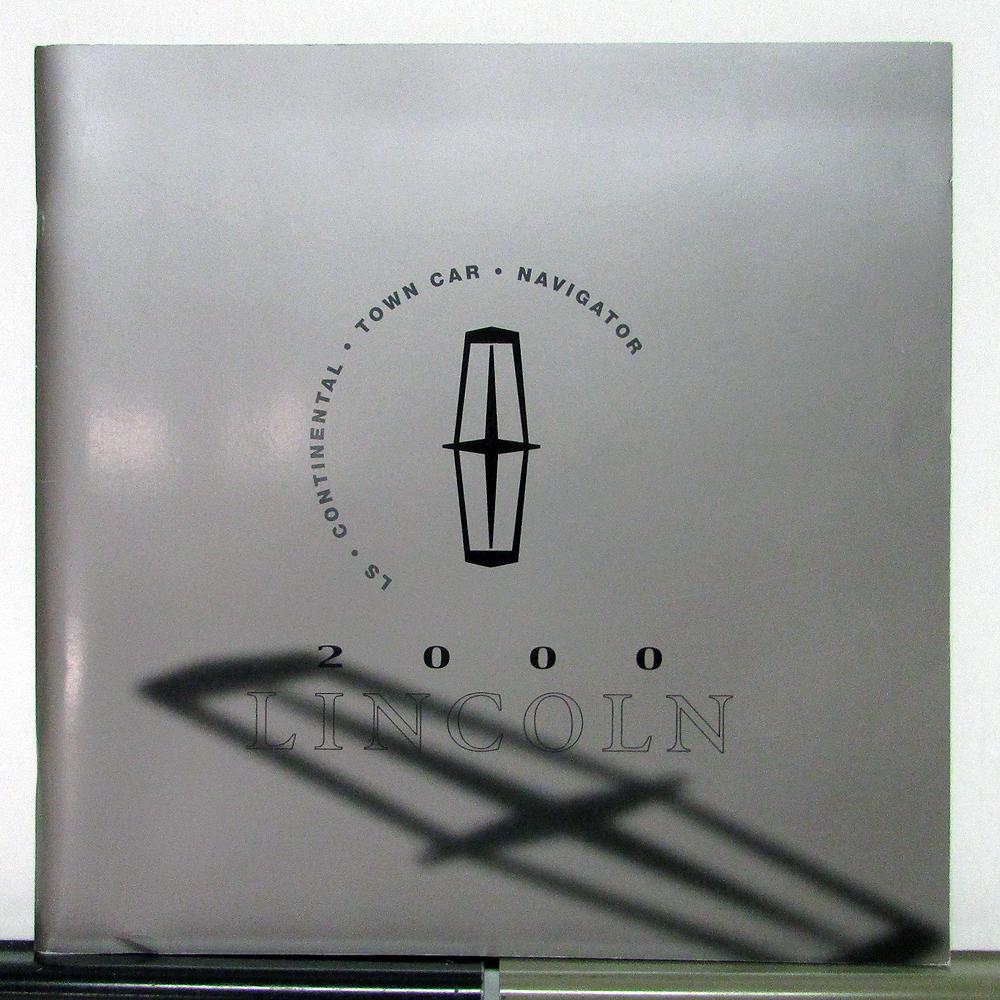 2000 Lincoln LS Navigator Town Car Continental Sales Brochure & Specifications