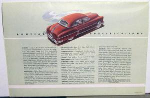 1949 Pontiac Chieftain Streamliner Chieftain Wagon Woody 49 Color Sales Folder