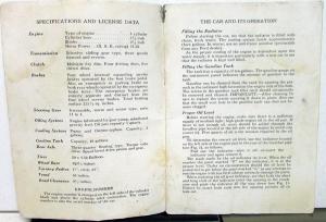 1928 Ford Model A Instruction Book Owners Manual Original