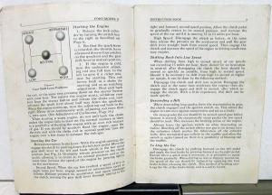 1928 Ford Model A Instruction Book Owners Manual Original
