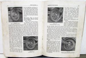 1928 Ford Model A Instruction Book Owners Manual Original