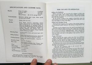 1929 Ford Model A Instruction Book Owners Manual Reprint