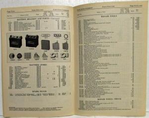 1930 Ford Model T Price List of Parts Orig Effect March 1 1930 For 1909 To1927