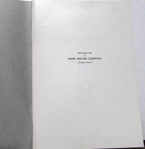 1932 Ford V8 Model Instruction Book Owners Manual Reprint