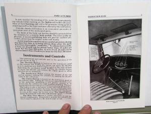 1932 Ford 4 Cylinder Car & Truck Instruction Book Owners Manual Reprint