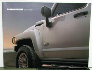 2005-2006 Hummer Full Line H1 H2 H3 Sales Folder Poster