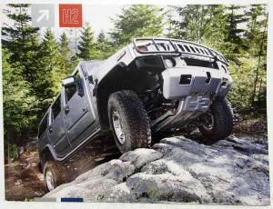 2007 Hummer H2 Full Featured Sales Brochure - Italian Text
