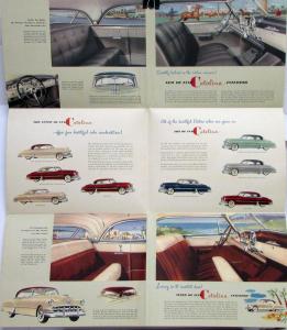 1950 Pontiac Catalina De Luxe and Super De Luxe Sales Brochure Large Folder Orig
