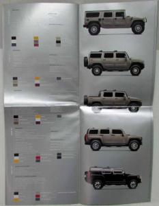 2006-2007 Hummer Full Line H1 H2 H3 Sales Folder Poster