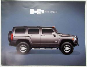 2006-2007 Hummer H3 First Responder Sales Data Sheet