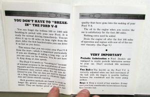 1936 Ford V8 Car Reference Book Owners Manual Reproduction