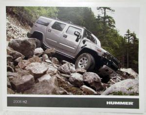 2008 Hummer H2 Sales Data Sheet