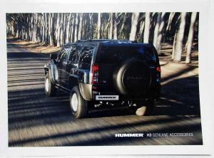 2008 Hummer H3 Accessories Sales Sheet - Australian Market