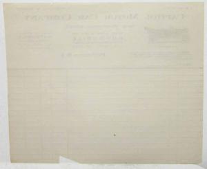 1913 thru 1919 Hupmobile Receipt Capitol Motor Car Co Providence RI Original