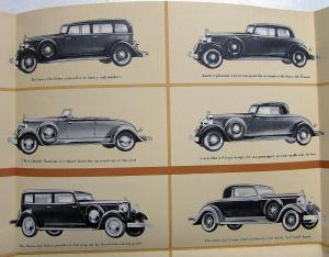 1932 Hupmobile Eight & Six Series 216 222 226 Sales Folder Brochure Original