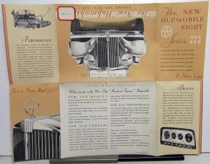 1932 Hupmobile Eight & Six Series 216 222 226 Sales Folder Brochure Original