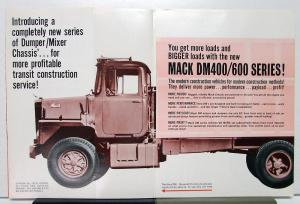 1966 Mack Truck DM 400 600 Series Sales Brochure