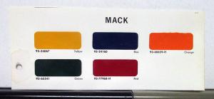 1966 Mack Truck Paint Chips