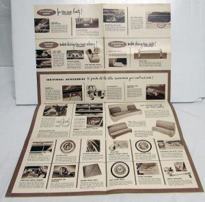 1954 Pontiac Accessories Brochure Large Folder Original Dealer Group Packages 54