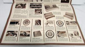 1954 Pontiac Accessories Brochure Large Folder Original Dealer Group Packages 54