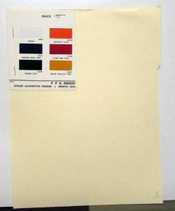 1967 Mack Truck Paint Chips By Ditzler