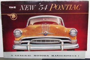 1954 Pontiac Chieftain Star Chief Catalina Color Sales Brochure Original