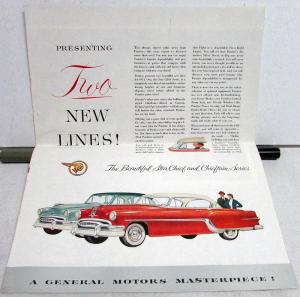 1954 Pontiac Chieftain Star Chief Catalina Color Sales Brochure Original