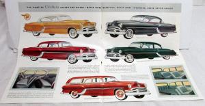 1954 Pontiac Chieftain Star Chief Catalina Color Sales Brochure Original