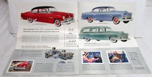 1954 Pontiac Chieftain Star Chief Catalina Color Sales Brochure Original